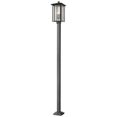 Z-lite Aspen By  Black 116.87 Inch 3 Light Outdoor Post Mounted Fixture
