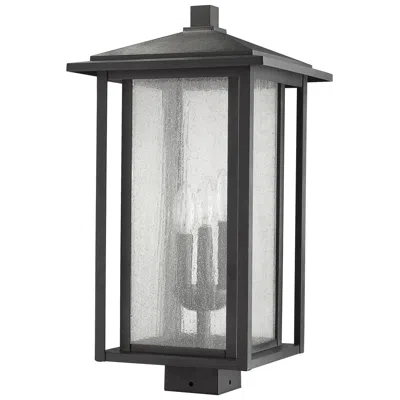 Z-lite Aspen By  Black 20.87 Inch 3 Light Outdoor Post Mount Fixture