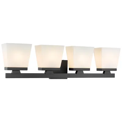 Z-lite Astor By  Matte Black 29 Inch 4 Light Vanity