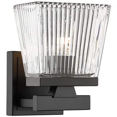 Z-lite Astor By  Matte Black 5.75 Inch 1 Light Wall Sconce
