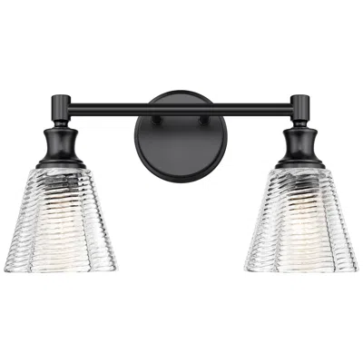 Z-lite Auden By  Matte Black 2 Light Vanity