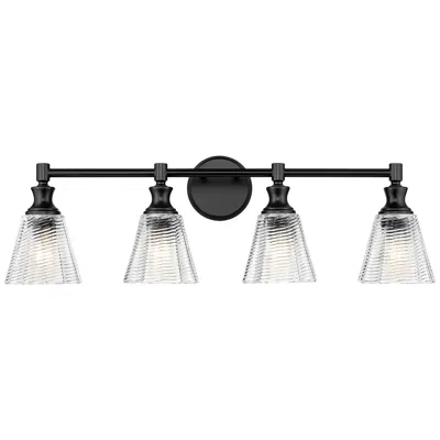 Z-lite Auden By  Matte Black 4 Light Vanity
