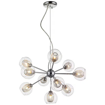 Z-lite Auge By  Chrome 10 Light Chandelier
