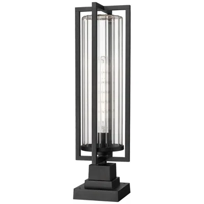 Z-lite Aura 27" High Black Outdoor Pier Light