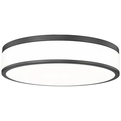 Z-lite Ballord By  Matte Black Led 16 Inch 1 Light Flush Mount