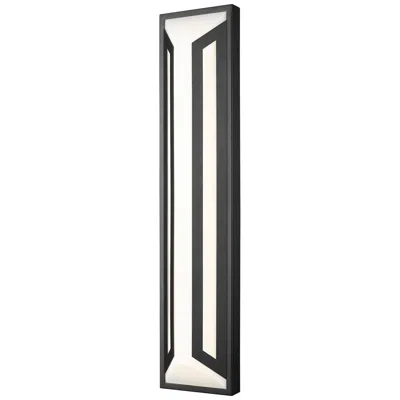 Z-lite Banff By  Sand Black 2 Light Outdoor Wall Light