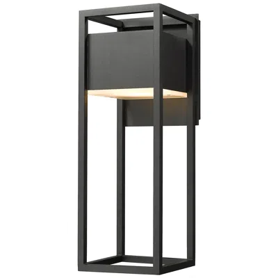 Z-lite Barwick 18 1/4" High Black Led Outdoor Wall Light