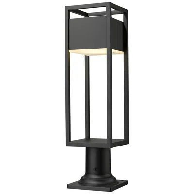 Z-lite Barwick 23 1/4" High Black Led Outdoor Pier Light