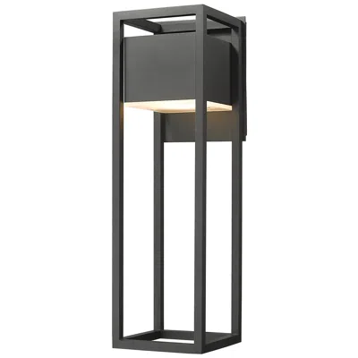 Z-lite Barwick 24 1/2" High Black Led Outdoor Wall Light