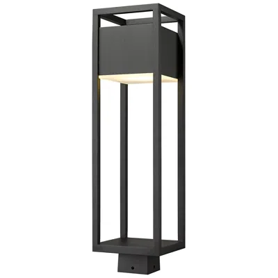 Z-lite Barwick 25 3/4" High Black Led Outdoor Post Light