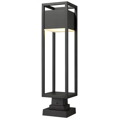Z-lite Barwick 28 1/4" High Black Led Outdoor Pier Light