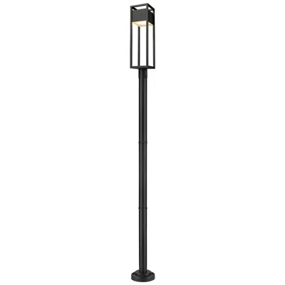 Z-lite Barwick By  Black 100.75 Inch Led 1 Light Post Mounted Fixture