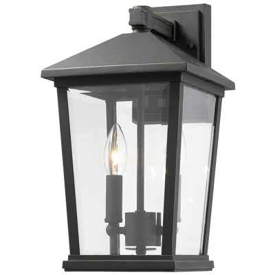 Z-lite Beacon 15" High Oil-rubbed Bronze Outdoor Wall Light