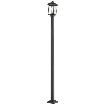Z-lite Beacon By  Black 104.5 Inch 2 Light Outdoor Post Mounted Fixture
