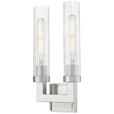 Z-lite Beau 16 3/4" High Brushed Nickel 2-light Wall Sconce