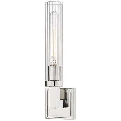 Z-lite Beau 16.8" High Single Light Polished Nickel Modern Wall Sconce
