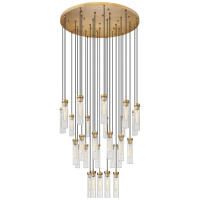 Z-lite Beau 36" Wide Brushed Brass Multi-light Pendant