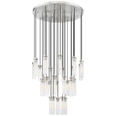 Z-lite Beau 36" Wide Brushed Nickel 27-light Chandelier