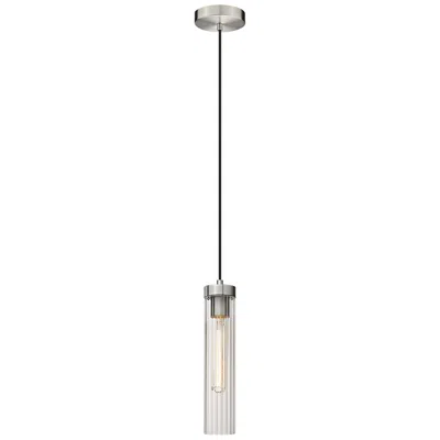Z-lite Beau 4 3/4" Wide Brushed Nickel Cylinder Mini Pendant