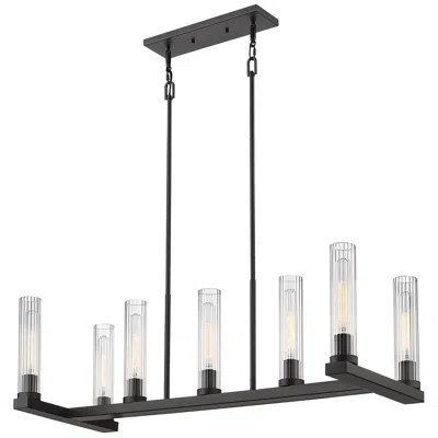 Z-lite Beau 44" Wide Bronze 7-light Island Chandelier