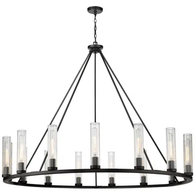 Z-lite Beau 60" Wide Bronze 15-light Chandelier