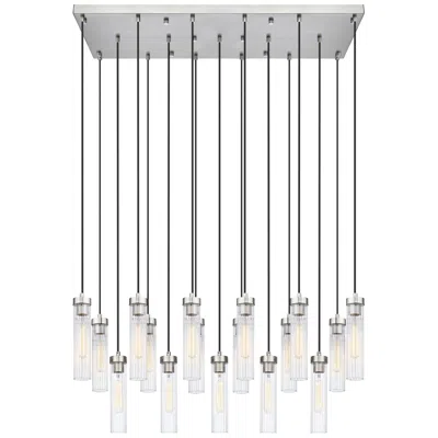 Z-lite Beau By  Brushed Nickel 17 Light Linear Chandelier