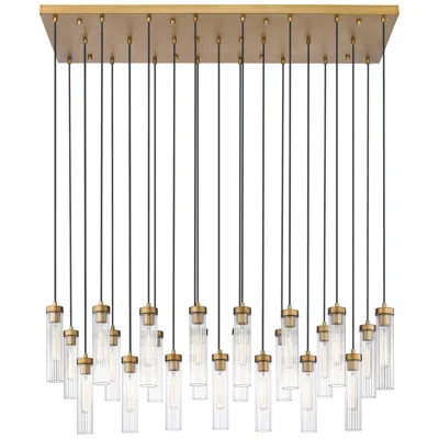Z-lite Beau By  Rubbed Brass 23 Light Linear Chandelier
