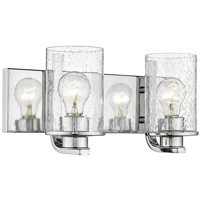 Z-lite Beckett 7 1/4" High Chrome 2-light Wall Sconce