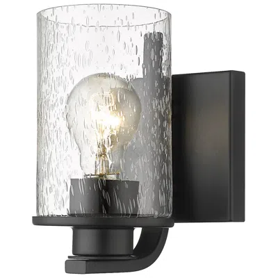 Z-lite Beckett 7 1/4" High Matte Black Wall Sconce