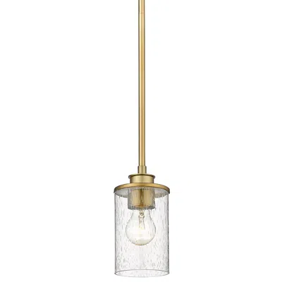 Z-lite Beckett By  Olde Brass 5.25 Inch 1 Light Mini Pendant