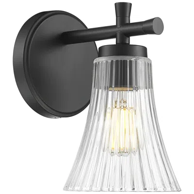 Z-lite Belle By  Matte Black 1 Light Wall Sconce