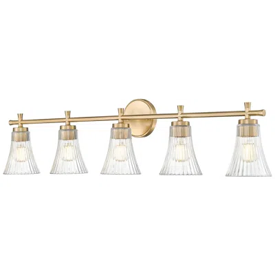 Z-lite Belle By  Modern Gold 5 Light Vanity