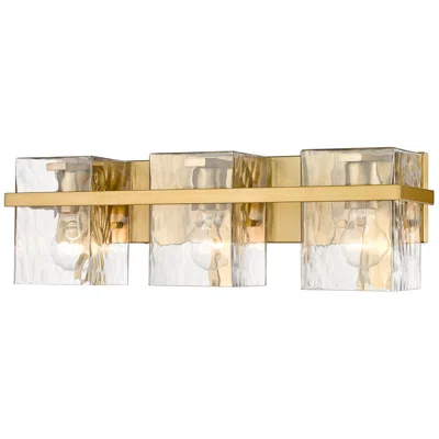 Z-lite Bennington 22 1/4" Wide Modern Gold 3-light Bath Vanity Light