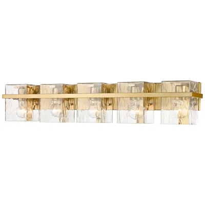Z-lite Bennington 36.3" Wide Modern Gold 5-light Vanity Bath Light