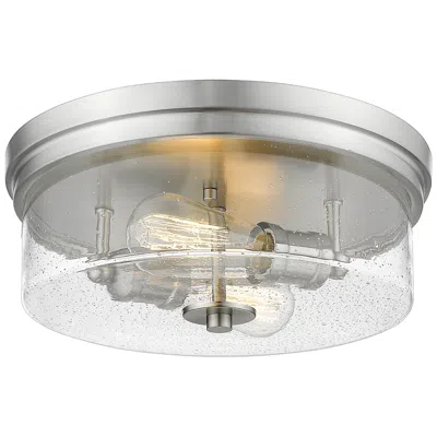 Z-lite Bohin 13" Wide Brushed Nickel 2-light Ceiling Light