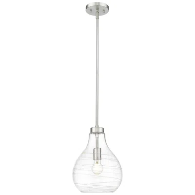 Z-lite Bon Air 10" Wide Brushed Nickel Mini Pendant