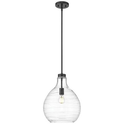 Z-lite Bon Air By  Matte Black 1 Light Pendant