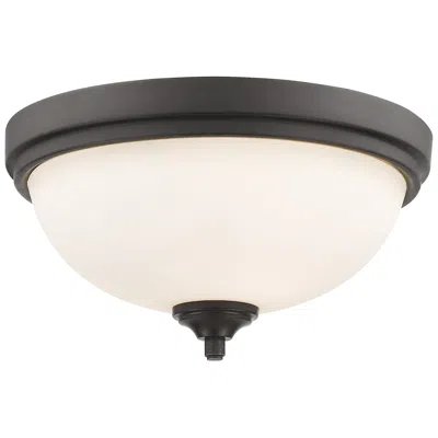 Z-lite Bordeaux By  Bronze 2 Light Flush Mount