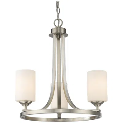 Z-lite Bordeaux By  Brushed Nickel 3 Light Chandelier