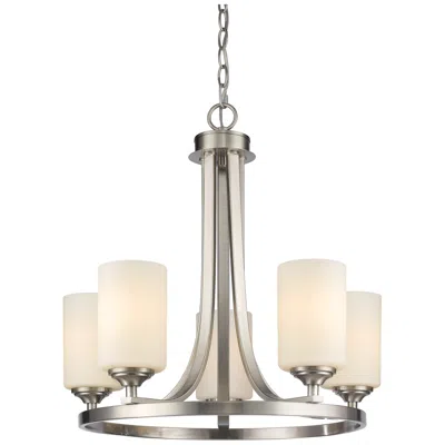 Z-lite Bordeaux By  Brushed Nickel 5 Light Chandelier
