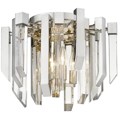 Z-lite Bova 17 1/4" Wide Polished Nickel 4-light Ceiling Light