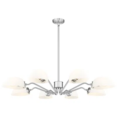 Z-lite Breton By  46 Inch Brushed Nickel 8 Light Chandelier
