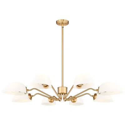 Z-lite Breton By  46 Inch Modern Gold 8 Light Chandelier