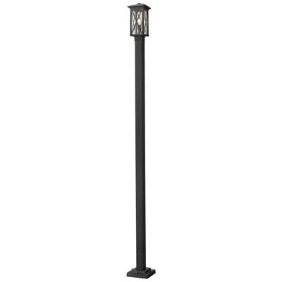 Z-lite Brookside By  Black 109.75 Inch 1 Light Outdoor Post Mounted Fixture