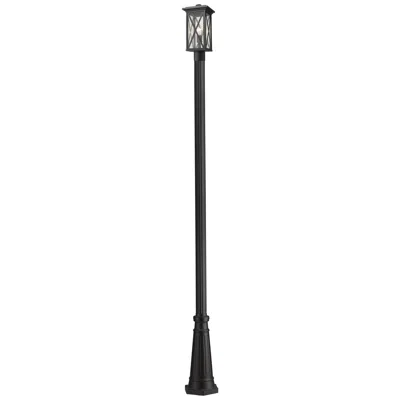 Z-lite Brookside By  Black 110.5 Inch 1 Light Outdoor Post Mounted Fixture