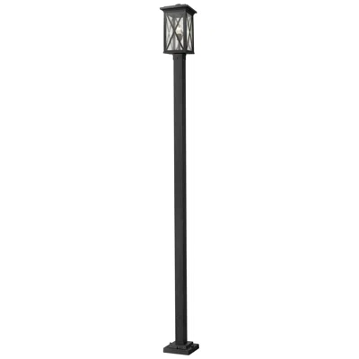 Z-lite Brookside By  Black 112.75 Inch 1 Light Outdoor Post Mounted Fixture