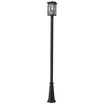 Z-lite Brookside By  Black 113.5 Inch 1 Light Outdoor Post Mounted Fixture