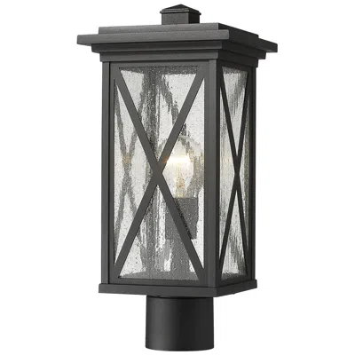 Z-lite Brookside By  Black 16.5 Inch 1 Light Outdoor Post Mount Fixture