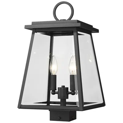 Z-lite Broughton 18 1/2" High 2-light Outdoor Post Mount Light Fixture