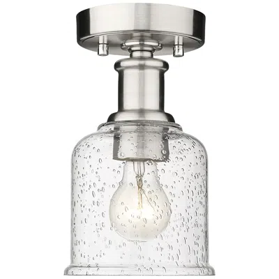 Z-lite Bryant By  Brushed Nickel 1 Light Flush Mount